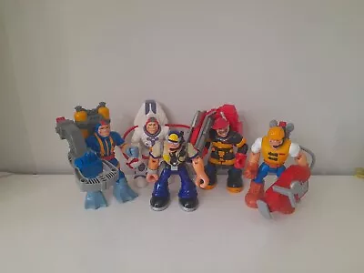 Buy Fisher Price Rescue Heroes 1997 Action Figures Complete With Accessories X5 • 14.99£