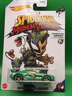 Buy Hot Wheels Marvel Spiderman Venomized Groot Custom '15 Ford Mustang  • 4.99£