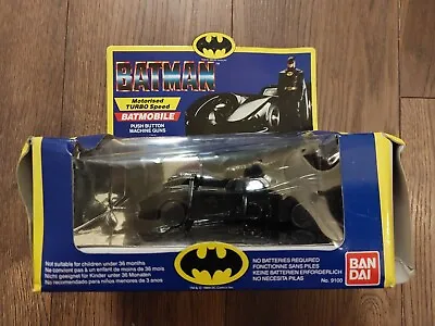 Buy Ban Dai 1989 Batman Movie Tie-in Batmobile Motorspeed Turbo Speed + Machine Guns • 9.99£