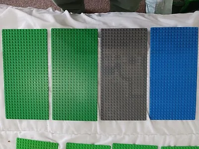 Buy Lego 4, 16x32 Green Grey Blue Base Plates / Boards • 15£