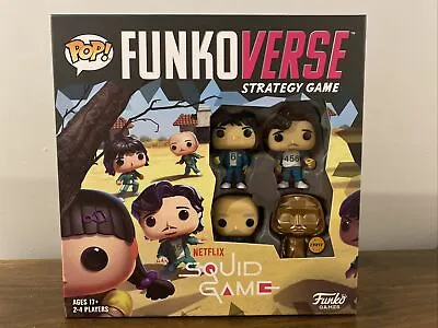 Buy Squid Game Pop! Funkoverse Strategy Game 4-Pack CHASE! In Hand! • 178.42£