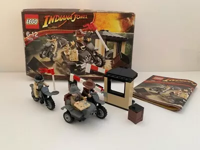 Buy LEGO Indiana Jones Motorcycle Chase (7620) 100% Complete With All Minifigs • 22£