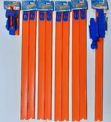 Buy Hot Wheels Track Lot Of 4 Sets Of 24  Straight Tracks, 1 Loop Builder & Launcher • 23.11£