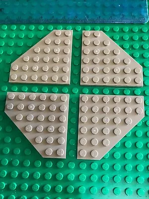 Buy Lego 4 X Technic Dark Tan / Lt BROWN Angled Baseplate Quarter Sections 6 X 6 Pin • 1.99£