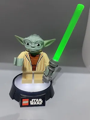 Buy Lego Star Wars YODA LED Torch Nightlight Lamp Base BIG 8” Mini FIGURE LIGHTSABER • 19.99£