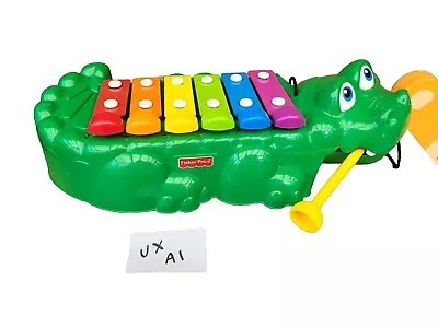 Buy Vintage Fisher Price Alligator Xylophone Crocodile Green Good Condition Rainbows • 11.99£