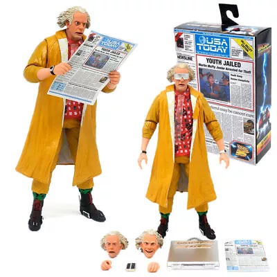 Buy NECA Back To The Future Ultimate Doc Brown Action Figure PVC Model Toys Gift 7'' • 61.98£