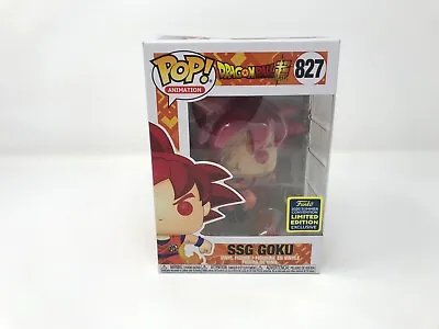 Buy Funko POP! Dragon Ball Z Super SSG Goku 827 2020 Summer Convention Exclusive • 39.95£