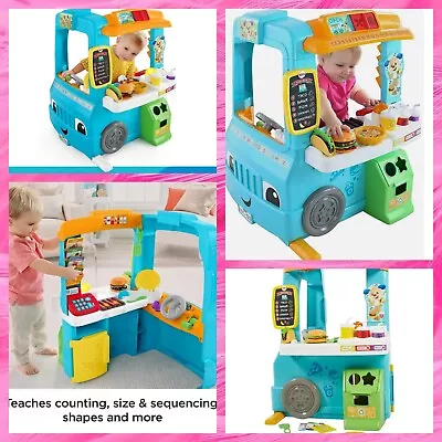 Buy Fisher Price Laugh N Learn Servin Up Food Truck French German Spanish YJN001 NG • 85£