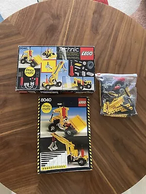 Buy Rare 1984 Lego Technic 8040 Pneumatic Universal Building Set 100% Boxed + Manual • 9.99£