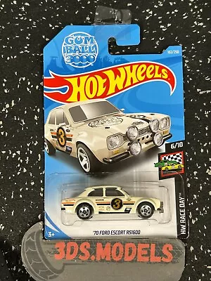 Buy FORD ESCORT RS1600 CREAM GUMBALL LONG CARD Hot Wheels 1:64 **COMBINE POSTAGE** • 7.95£