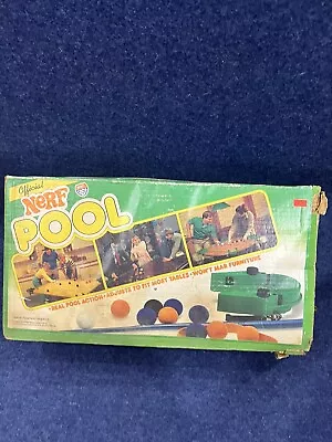 Buy Nerf Pool Set With Box & Instructions Parker Brothers 1984 No. 0270 USED • 72.39£
