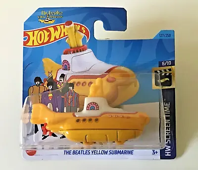 Buy Hotwheels The Beatles Yellow Submarine 1/64 New HW Screen Time 2014 Subafilm Ltc • 14.99£