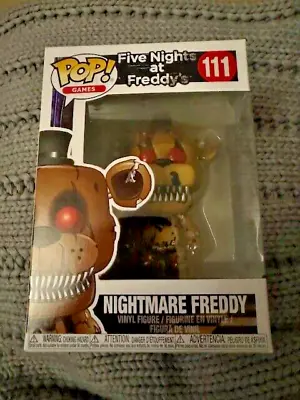 Buy Five Nights At Freddy's Nightmare Freddy Funko Pop Fnaf New #111 • 32.99£