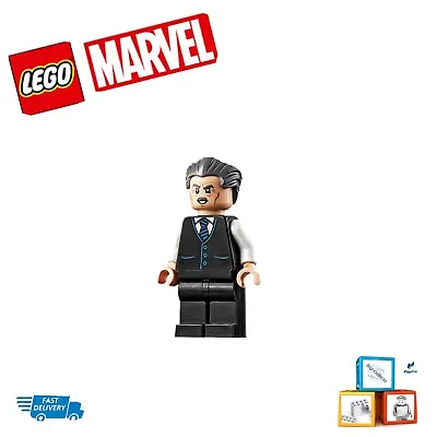 Buy Lego Marvel J. Jonah Jameson - Vest With Striped Tie, Swept Back Hair  76178 • 12.75£