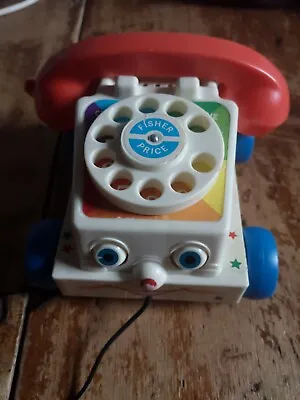 Buy Retro Fisher Price Chatter Telephone Classic Toddler Pull Toy From Toy Story  • 4.99£
