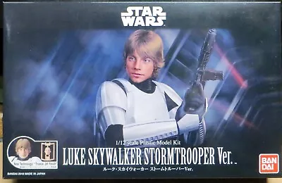 Buy Bandai Luke Skywalker Stormtrooper 1/12 Scale Plastic Model Kit Star Wars ANH • 49£