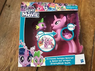 Buy My Little Pony The Movie PRINCESS TWILIGHT SPARKLE And SPIKE THE DRAGON Figure S • 11.99£