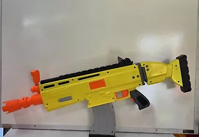 Buy Nerf Fortnite AR-L Scar Assault Rifle Electronic Blaster Yellow- + 10 Darts • 15£
