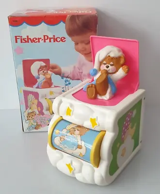 Buy Vintage 1987 Fisher Price Teddy Beddy Bear Musical Jack In The Box Toy *BOXED* • 29.99£