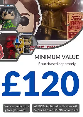 Buy Guaranteed Funko POP Mystery Box - 3+ Vaulted/Rarer POPs Included • 85.99£