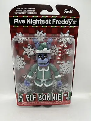 Buy Five Nights At Freddys FNAF Holiday Elf Bonnie Figure Collect Funko Purple RARE • 25.99£