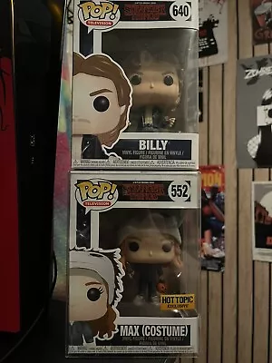Buy Stranger Things Season 2 Billy And Max Halloween Funkos (Rare) • 125£