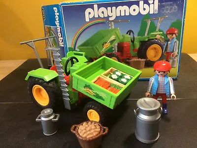 Buy Playmobil Vintage Farm Harvester Tractor 3074, Complete • 19.99£