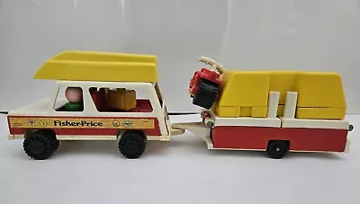 Buy Vintage Fisher Price Jeep And Camper • 20£