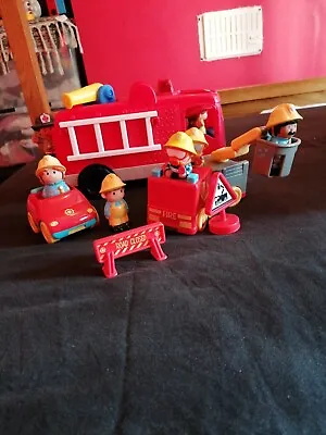 Buy Fisher Price Fire Engine And ELC HappyLand Fire Playset Bundle • 4.99£