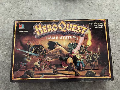 Buy VINTAGE Hasbro HeroQuest Board Game System 1989, 1990 - *RARE* Good Condition! • 31.66£