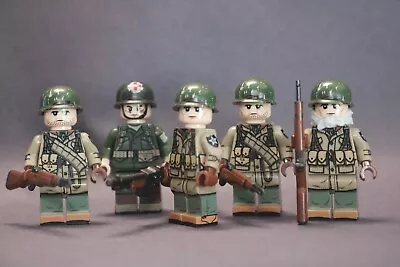 Buy Lego World War 2 Custom Late War American Soldier And Medic Minifigures • 14.99£
