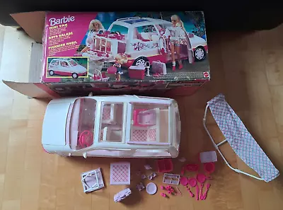 Buy Barbie Mini Van / Camper, Picnic, 90s, Very Good Condition, Almost Complete • 60.06£