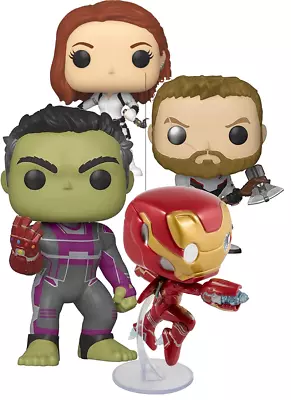 Buy FUNKO POP Bundle - Marvel - Iron Man, Black Widow, Hulk (Gauntlet), Thor • 9.99£