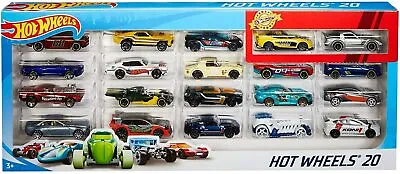 Buy Hot Wheels Cars 20 Pack Set Die Cast Multi 1:64 Scale Toy Car Gift Set  H7045 • 28.99£