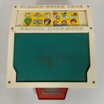 Buy Vintage 1972 Fisher Price Toys School Days Desk • 15£