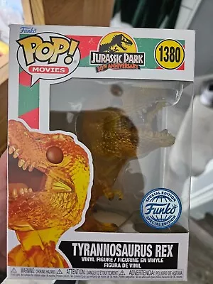 Buy Funko Pop! Jurassic Park Tyrannosaurus Rex Amber #1380 T Rex 30th Anniversary! • 29.99£