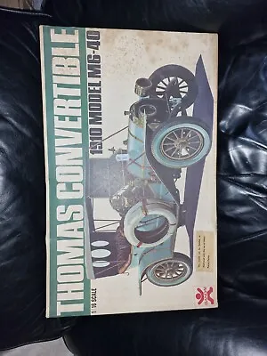 Buy Vintage BANDAI THOMAS CONVERTIBLE 1910 MODEL M6-40 Plastic Model Kit 1/16 Scale • 120£