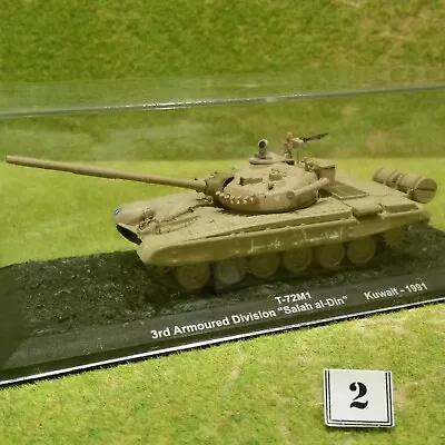 Buy 8) DeAgostini 1/72 Combat Tanks.T-72M1 (Kuwait 1991) #2 (Mantlet & Track Issues) • 10.95£