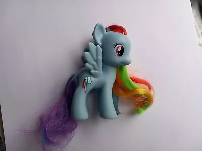 Buy My Little Pony Rainbow Dash Figure With Cutie Mark Ribbon Hair Collectible  • 4.99£