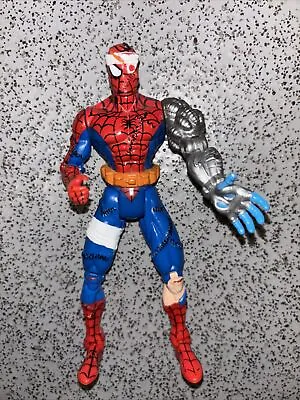 Buy Retro Marvel Legends Cyborg Spiderman Animated Series Action Figure Toy Biz 1996 • 7.99£