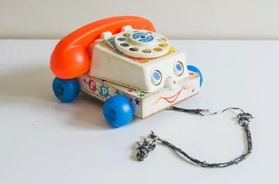 Buy Vintage Fisher Price 737 Pull Along Chatter Telephone Circa 1970 • 7.99£