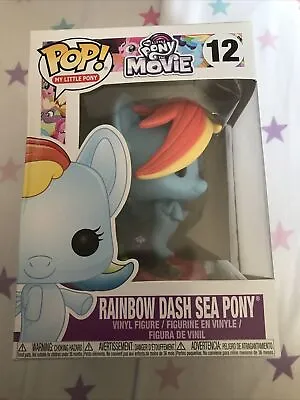 Buy Funko Pop! My Little Pony: MLP Movie - Rainbow Dash Sea Pony Action Figure • 12£