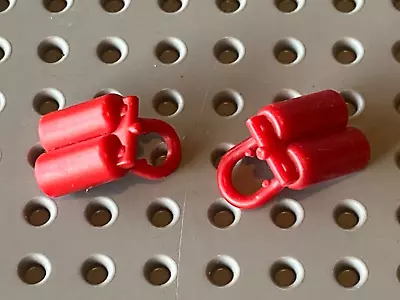 Buy 2x LEGO Red Minifig Accessory Airtank 3838 / Set 6970 928 6953 6701 6930 6711 • 2.56£