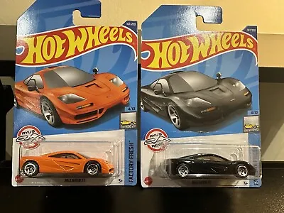 Buy Hot Wheels Mclaren F1 Orange Car  And Black Car New More Hw Listed Combined Post • 9.99£