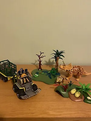 Buy Playmobil Transport Vehicle With Baby T-rex + Tyrannosaurus With Baby Set • 10£