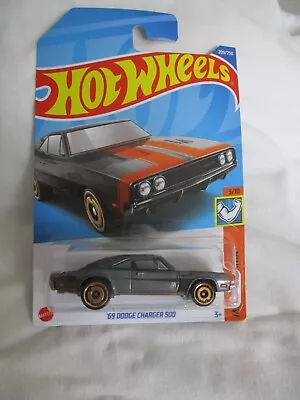 Buy Hot Wheels 2023 Muscle Mania '69 Dodge Charger 500 Grey Variation Mint In Card • 3.53£
