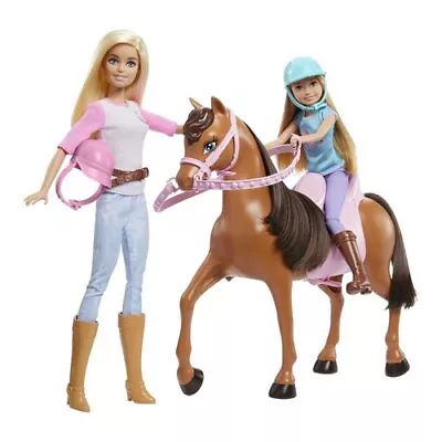 Buy Mattel GDX65 BARBIE Doll Set With Stacie And Horse • 32.85£
