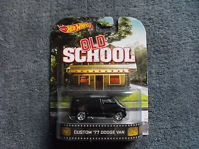 Buy Hot Wheels Retro Entertainment Old School Custom 77 Dodge Van • 20£
