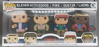 Buy 4 Pack Eleven With Eggos/Mike/Dustin/Lucas 8Bit Damaged Box Funko POP • 26.99£